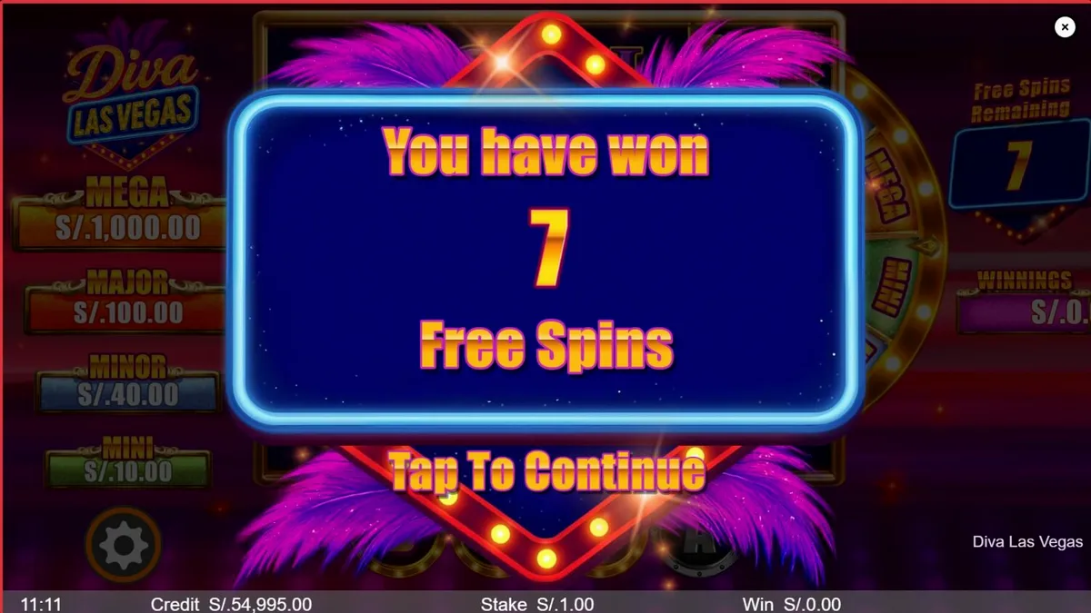 Diva Las Vegas slot machine interface com tema de showgirls e luzes de neon