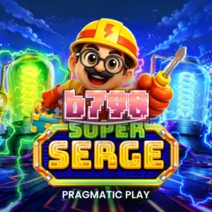 Interface do jogo de slot Super Serge com o robô eletricista em destaque